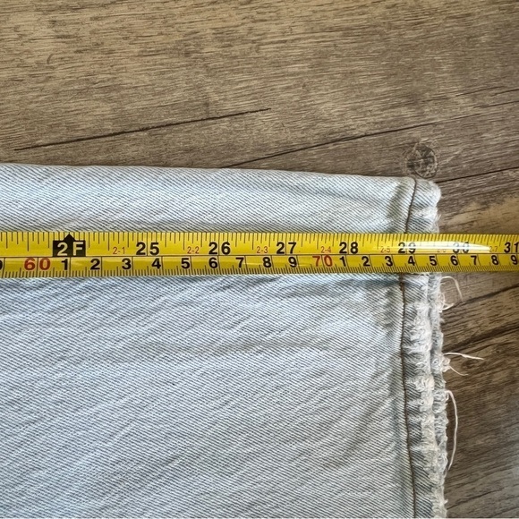 Abercrombie & Fitch Curve Love Ultra High Rise 90s Straight Jean Light Destroy - Picture 8 of 12